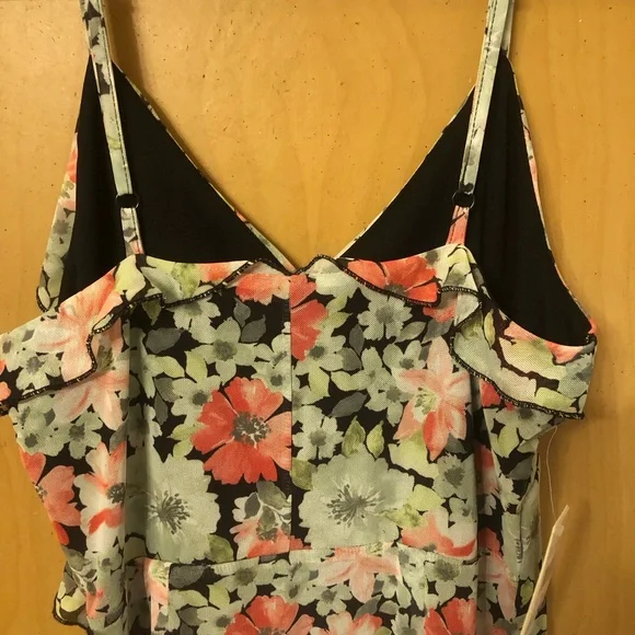 NWT Juniors No Comment Crista Asymmetrical Mesh Midi-Slip Dress size medium - Picture 10 of 11